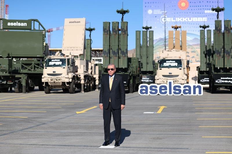 erdogan at steel dome ceremony
