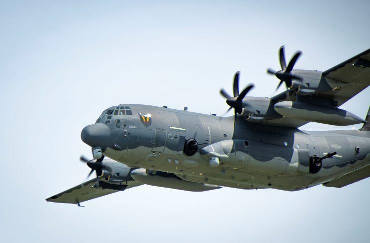 An AC-130J Ghostrider from the 4th Special Operations Squadron at Hurlburt Field, Fla., performs an aerial demonstration during EAA AirVenture Oshkosh 21 at Wittman Regional Airport, Wis., July 30, 2021.