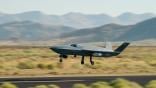 The YFQ-42A takes off for the first time, Aug. 27, 2025. 