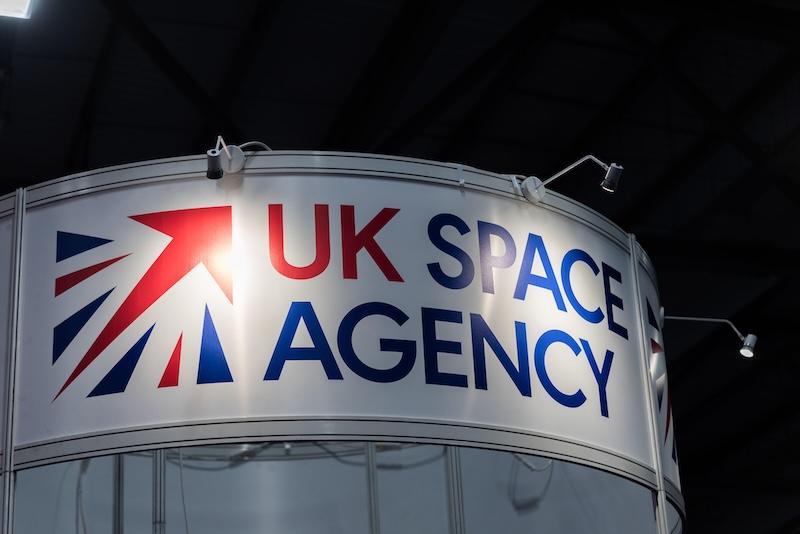 UK Space Agency sign