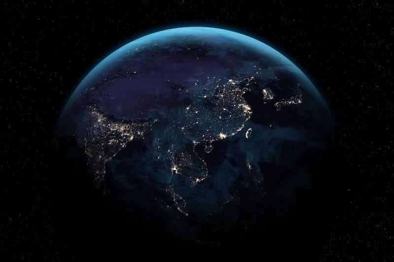asia from space