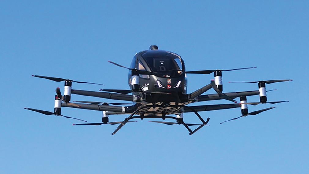 EHang EH216 flying