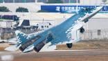 Sukhoi Su-57 takeoff