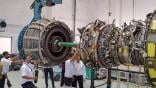 AIESL maintenance technicians working on engine
