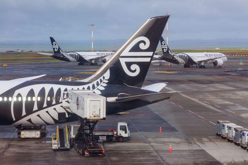 Air New Zealand 787s at an airport