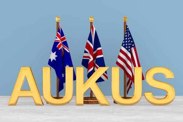 Australian, UK and U.S. flags