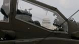 view of Capitol from AH-64 Apache window