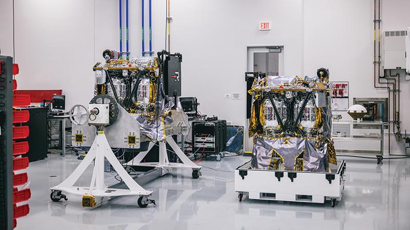 Two Escapade satellites in facility