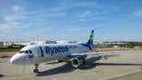Flyadeal's very first aircraft, an Airbus A320ceo at Airbus Finkenwerder. 