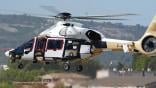 Airbus H160M helicopter flying