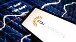 FTAI Aviation logo on mobile phone