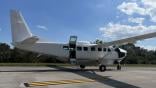 The Plane Simple ESA terminal is shown fitted to the top of the Cessna Caravan fuselage. Credit: Gogo