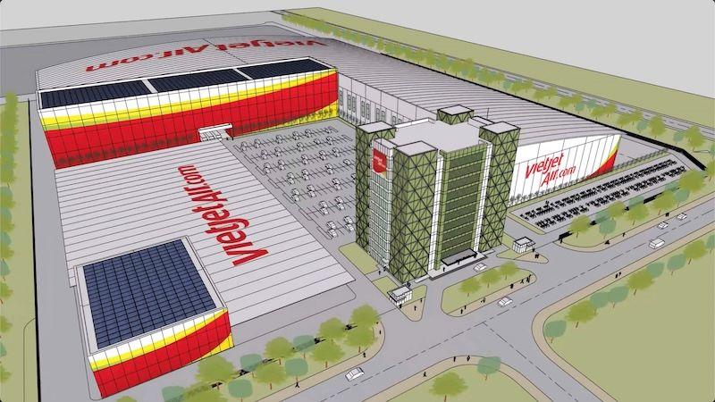 A rendering of Vietjet’s under construction MRO facility at Long Thanh International.