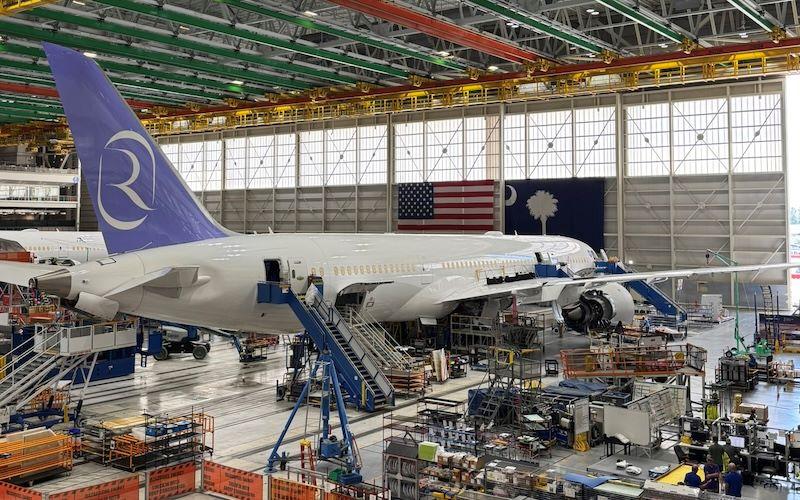 Riyadh Air aircraft in production