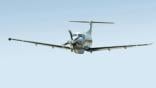 Credit: Airbus; Caption: A PC-12 performed the role of a standoff jammer in a simulator non-combatant evacuation scenario.