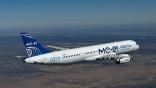first flight of the partially import-substituted MC-21-310 in late April