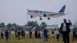 MC-21 aircraft flying 