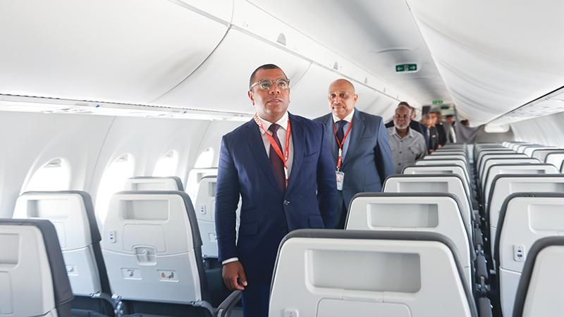 TAAG Angola Airlines aircraft cabin interior