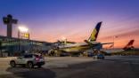 Singapore Airlines aircraft at JFK airport