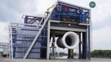 The PD-35 demonstrator on the open test stand.