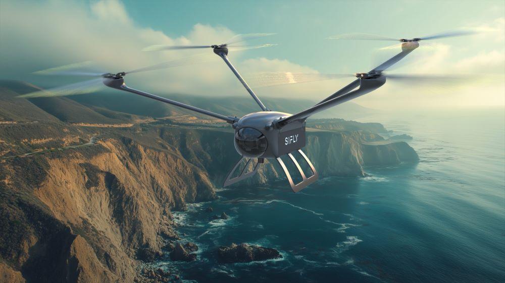 The Q12 was designed for an endurance of two hr. in hover and three in forward flight. Credit: SiFly