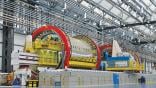 Fuselage section in facility