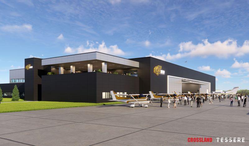 WSU Tech expansion hangar rendering