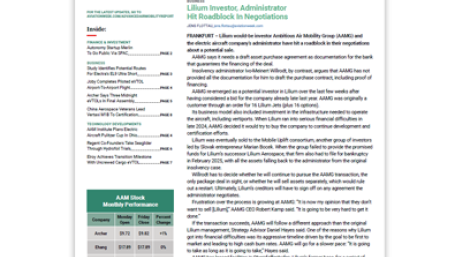 Advanced Air Mobility Report